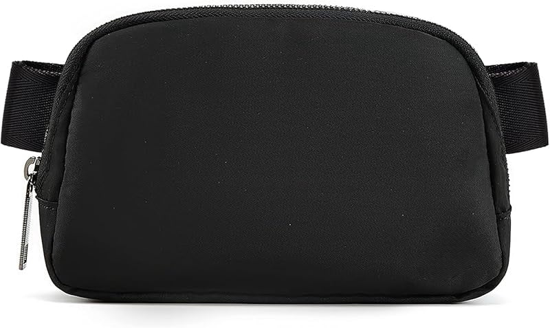 Cross Body Fanny Pack for Women, Fashion Waist Packs, Crossbody Bags, Belt Bag with Adjustable Strap (Black)