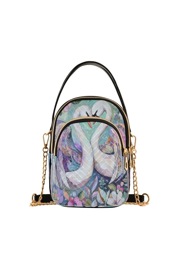 Cross Body Fashion Shoulder Waist Purse Bags Elegant Swans Of Spring Pocket Handbags