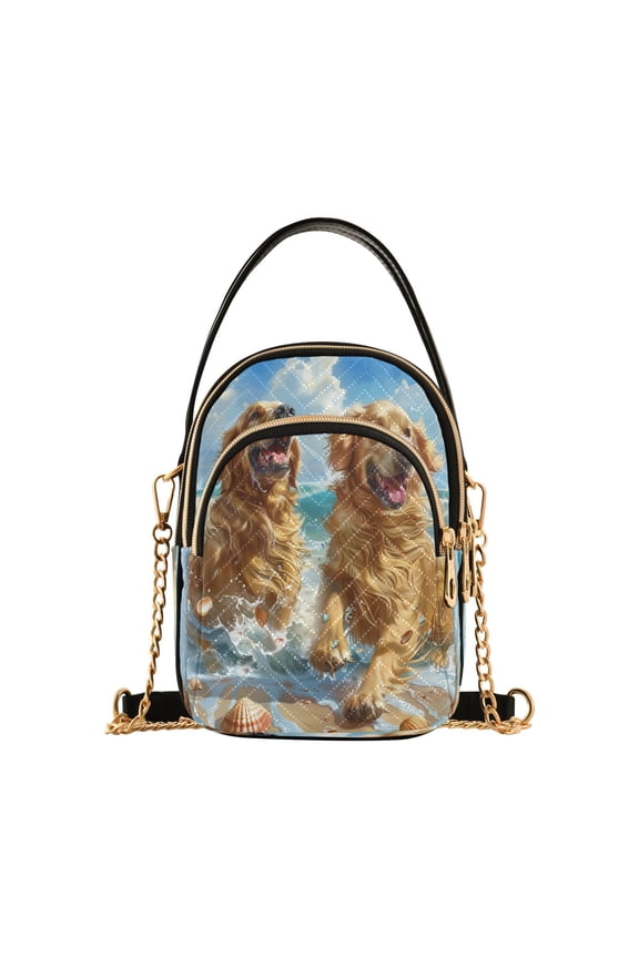 Cross Body Fashion Shoulder Waist Purse Bags Golden Waves Of Joy Pocket Handbags