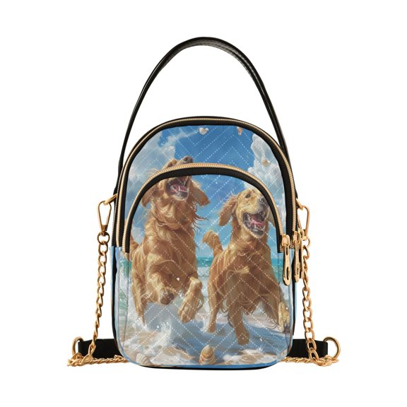 Cross Body Fashion Shoulder Waist Purse Bags Joyful Goldens Making Waves Pocket Handbags