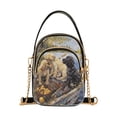 thumbnail image 1 of Cross Body Fashion Shoulder Waist Purse Bags Puppies on A Lake Adventure Pocket Handbags, 1 of 7