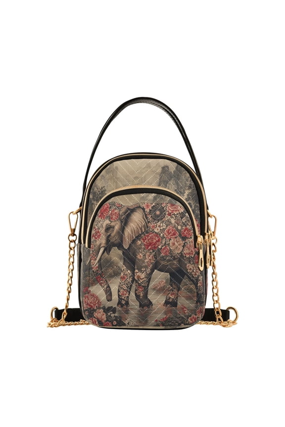 Cross Body Fashion Shoulder Waist Purse Bags The Enchanted Elephant Pocket Handbags