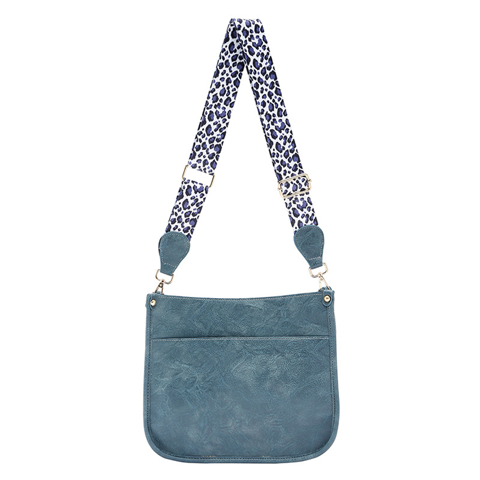 Cross Body Shoulder Leopard Purse Strap Bucket Purse Handbag Women's