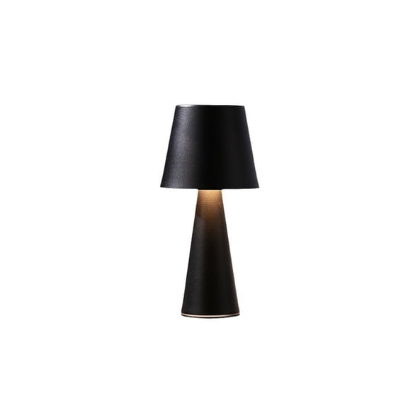 Cross-Border Decorative Table Lamp Bedroom Bedside Modern Simple Atmosphere Lamp Creative Gift Charging Night Light European Lighting-Black