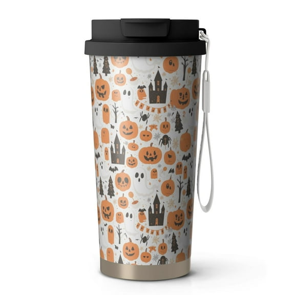 Special To Halloween, 18oz Double Drinking Coffee Mug – Vacuum Insulated Stainless Steel Travel Cup with Leakproof Lid, 316 Steel Thermos Tumbler for Hot & Cold Beverages