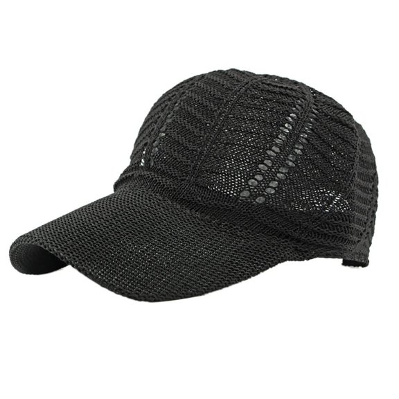 Cross-Border Hat Women's Knitted Hard Mesh Baseball Cap Summer Outdoor Sun Protection Sun Hat Casual Versatile Duckbill Cap