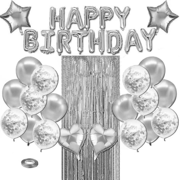 Cross-Border Hot Sale Rose Gold Balloon Decoration Set Birthday Party Supplies Happy Birthday Party Decoration