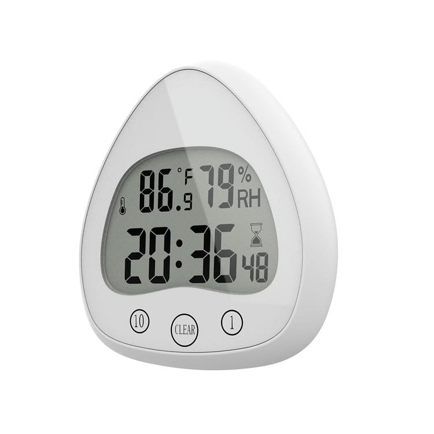 Cross-Border Mute Upgrade Youpin Electronic Wall Clock Anti-Fog Sucker Countdown Temperature and Humidity Induction Digital Alarm Clock