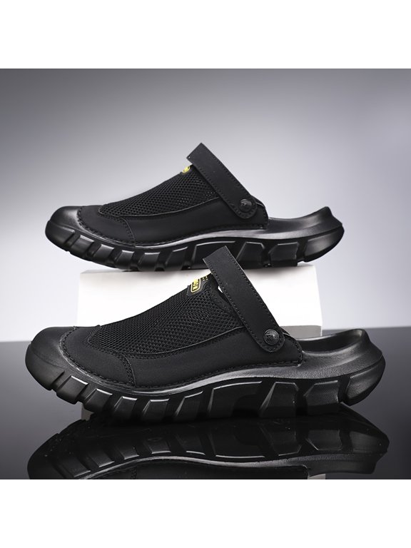Cross-Border Plus Size Handmade Casual Toe-Post Slippers for Foreign Trade Export New Summer Fashion Comfortable Breathable Outdoor Two-Way Men'S Slippers