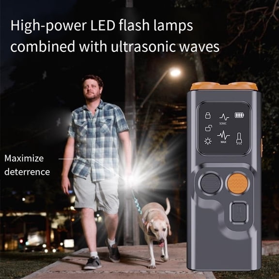 Cross-Border Ultrasonic Dog Repellent, New Double-Headed Bark Stopper, Dog Training Device, Block Dog Barking, High-Power Dog Repellent