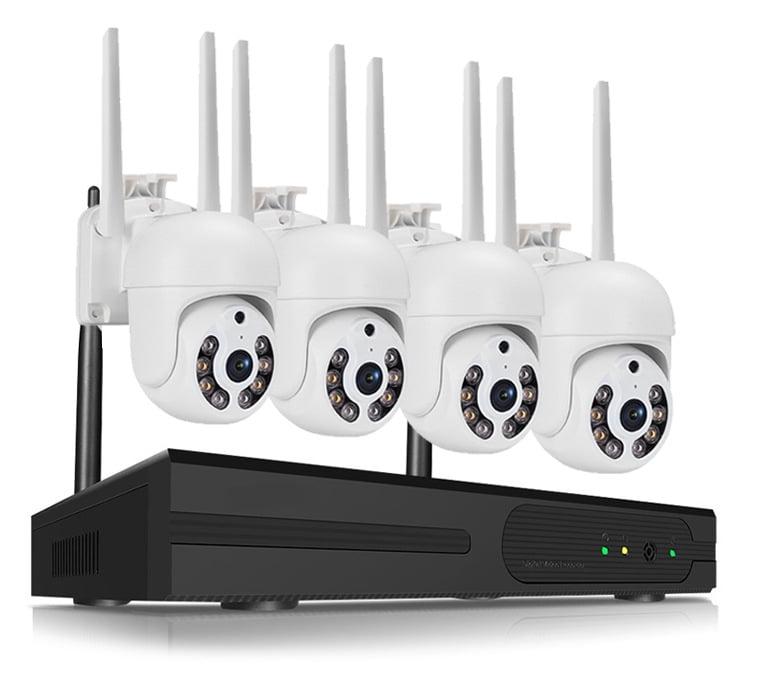 Cross-Border Wireless Wifi4-Way Ball Machine Monitoring Suite NVR Video ...