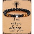 thumbnail image 1 of Cross Bracelet for Men Son Brother Boyfriend Father Dad Husband Father's Day Birthday Christian Religious Faith Graduation Anniversary Christmas Jewelry Gift for Man, 1 of 6