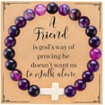 Cross Bracelets For Women Christian Faith Religious Nature Beads