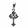 thumbnail image 1 of Cross Budded With Jesus Christ Charm Pendant .925 Sterling silver, 1 of 1