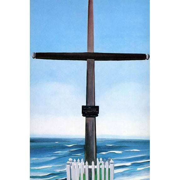 Cross By The Sea O'Keeffe - Canvas OR Print Wall Art