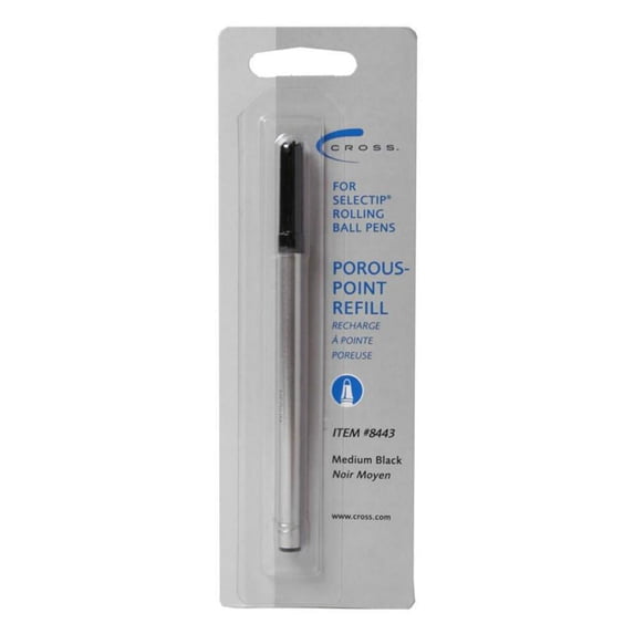 Cross, CRO8443, Selectip Porous Point Pen Refills, 1 Each