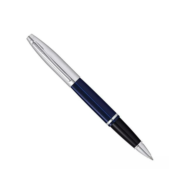 Cross Calais Chrome/Blue Rollerball Pen with 2 Refills, 3 Count