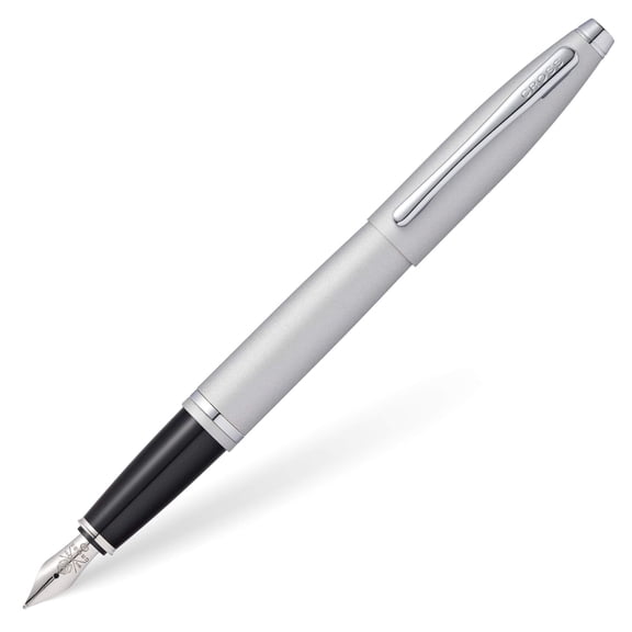 Cross Calais Satin Chrome Medium Nib Fountain Pen