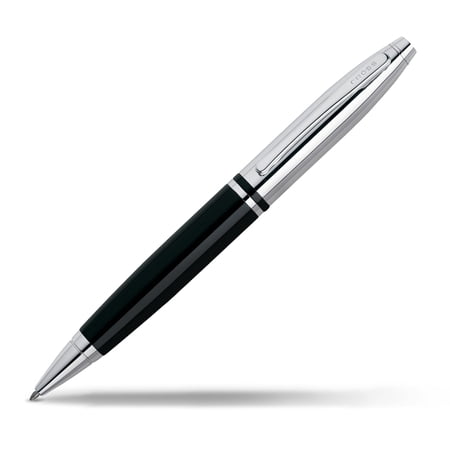 Cross Calais Chrome and Black Lacquer Ballpoint Pen