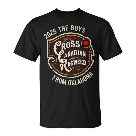 Cross Canadian Ragweed The Boys From Oklahoma Concert 2025 T-Shirt – Vintage-Inspired Concert Tee for Fans of Cross Canadian Ragweed, Perfect for 2025 Tour and Oklahoma Music Lovers