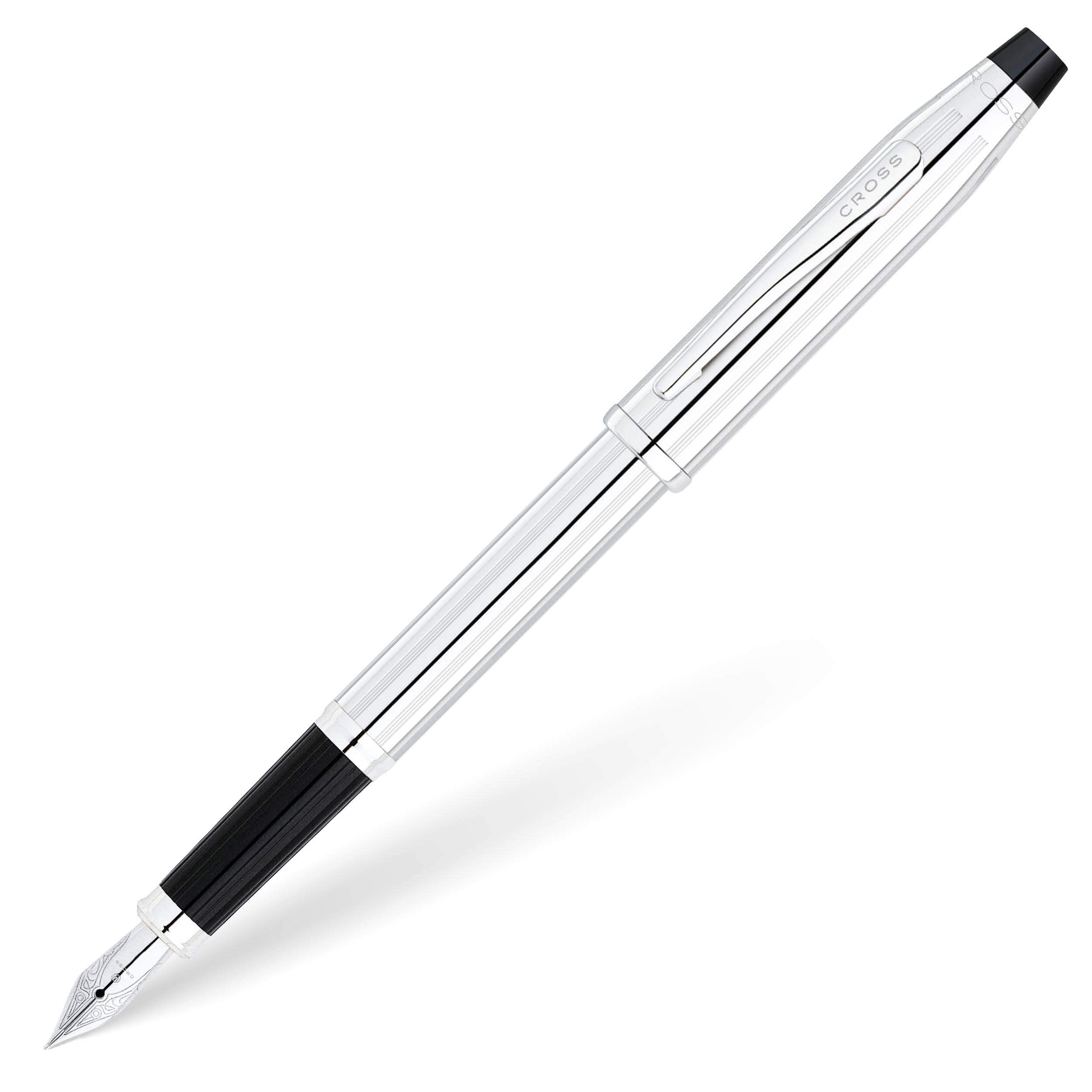 Cross Century® II Lustrous Chrome with Polished Chrome Appointments and Stainless Steel Fine Nib Fountain Pen