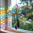 thumbnail image 1 of Cross Christian Acrylic Suncatcher, Christian Window Hanging,Cross Suncatcher,Religious Thanksgiving Day Decor,Christmas Decor, 1 of 7