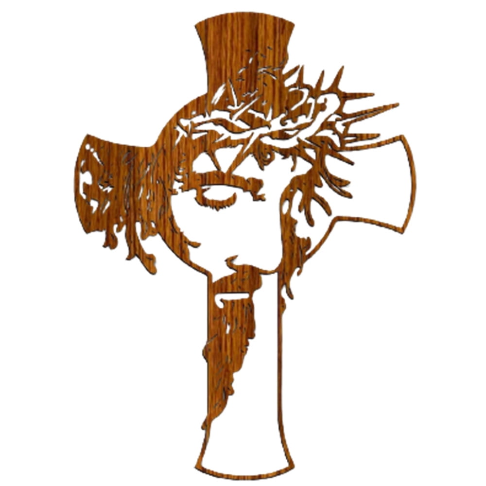 Wooden Christian Cross With a Crown of Thorns Art Board Print for