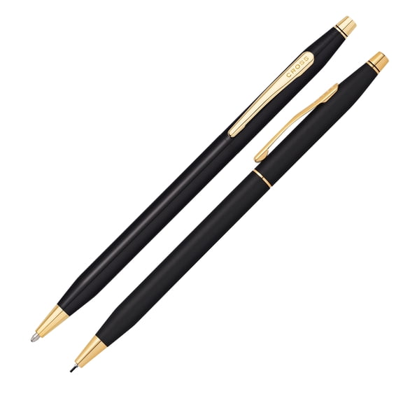 Cross Classic Century Refillable Medium Ballpoint Pen And 0.7mm Pencil Set, Includes Premium Gift Box - Classic Black