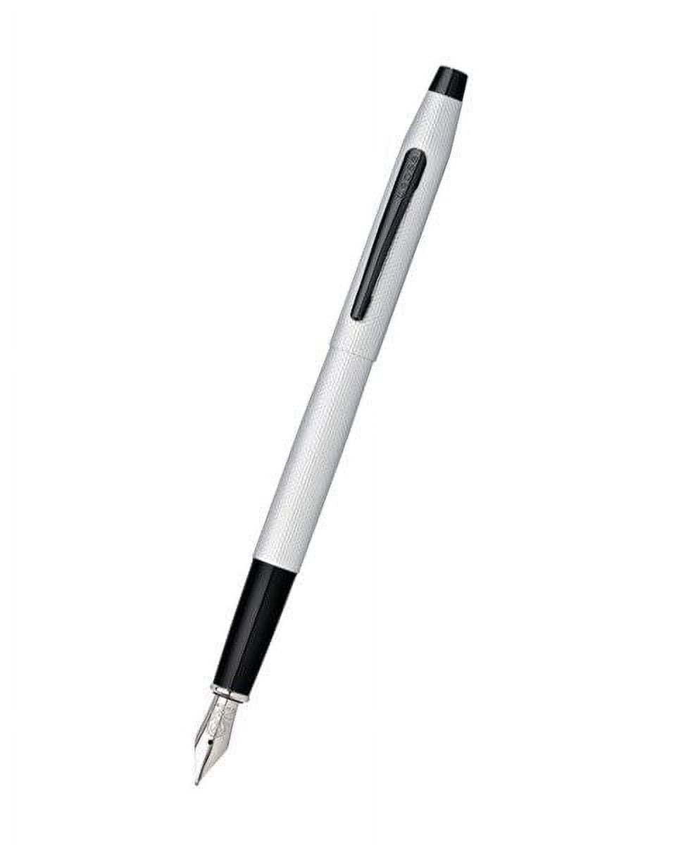 Cross Classic Century Brushed Chrome Fountain Pen with Fine Nib