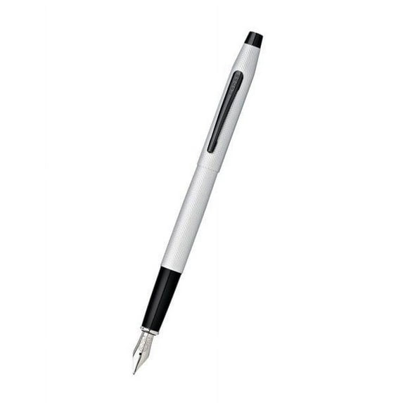 Cross Classic Century Brushed Chrome Fountain Pen with Fine Nib