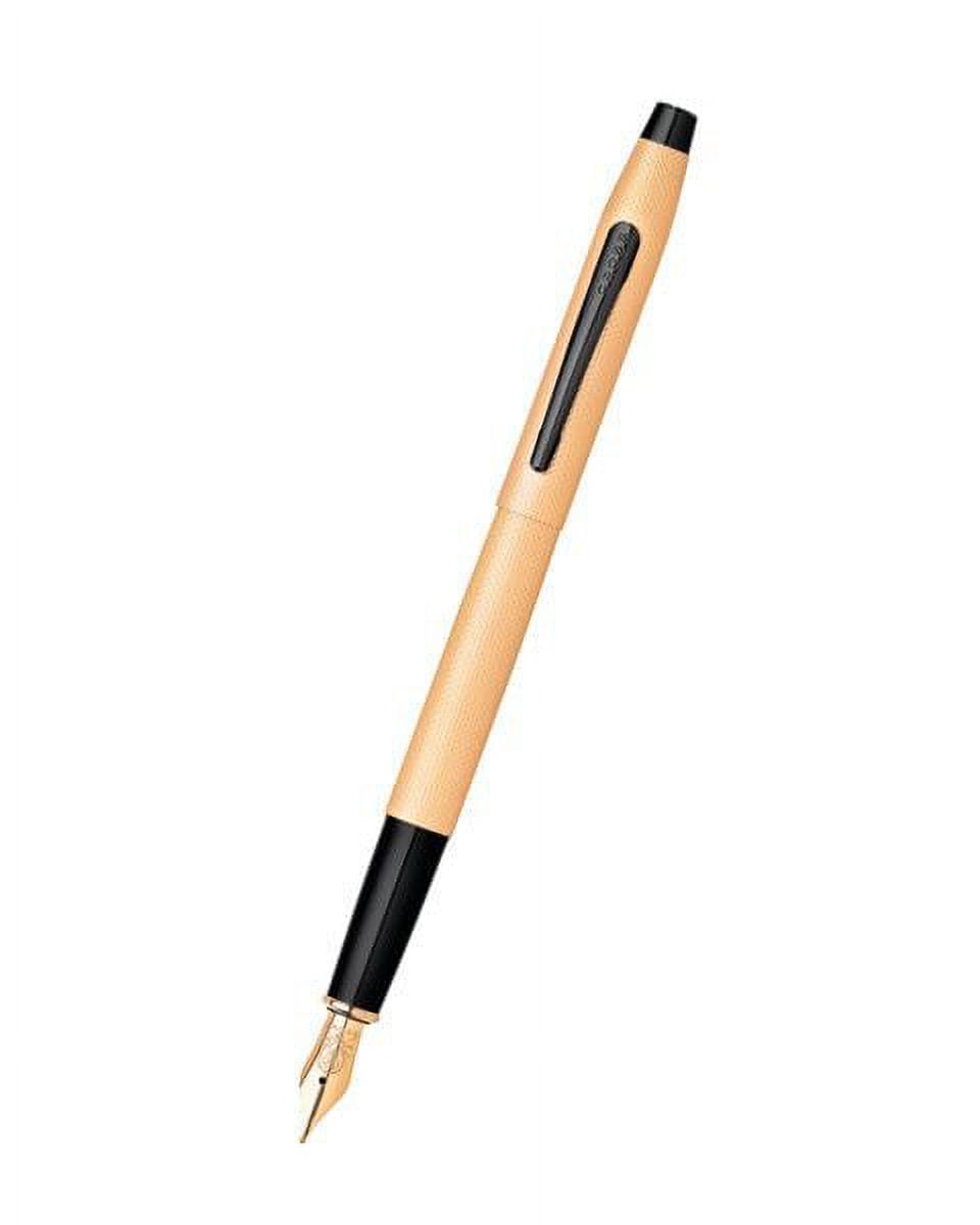 Cross Classic Century Brushed Rose Gold PVD Fountain Pen with Fine Nib