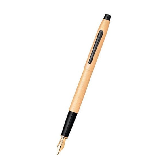 Cross Classic Century Brushed Rose Gold PVD Fountain Pen with Fine Nib