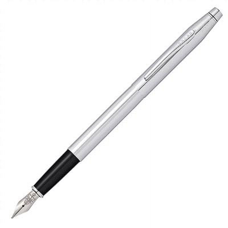 Cross Classic Century Lustrous Chrome W/ Stainless Steel Fine Nib Fountain Pen