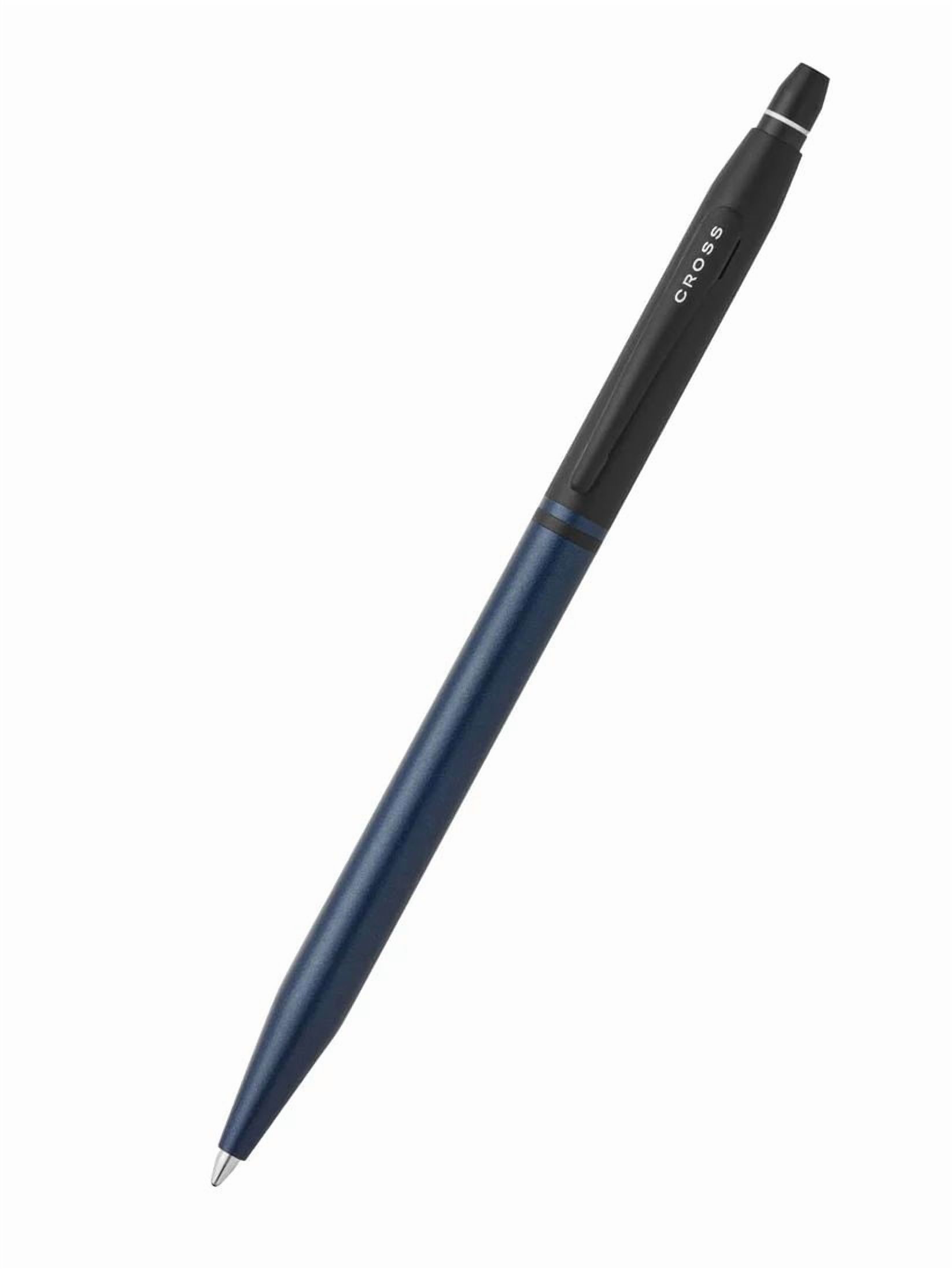 Cross Click™ Tuxedo Satin Metallic Blue with Black Appointments Ballpoint Pen