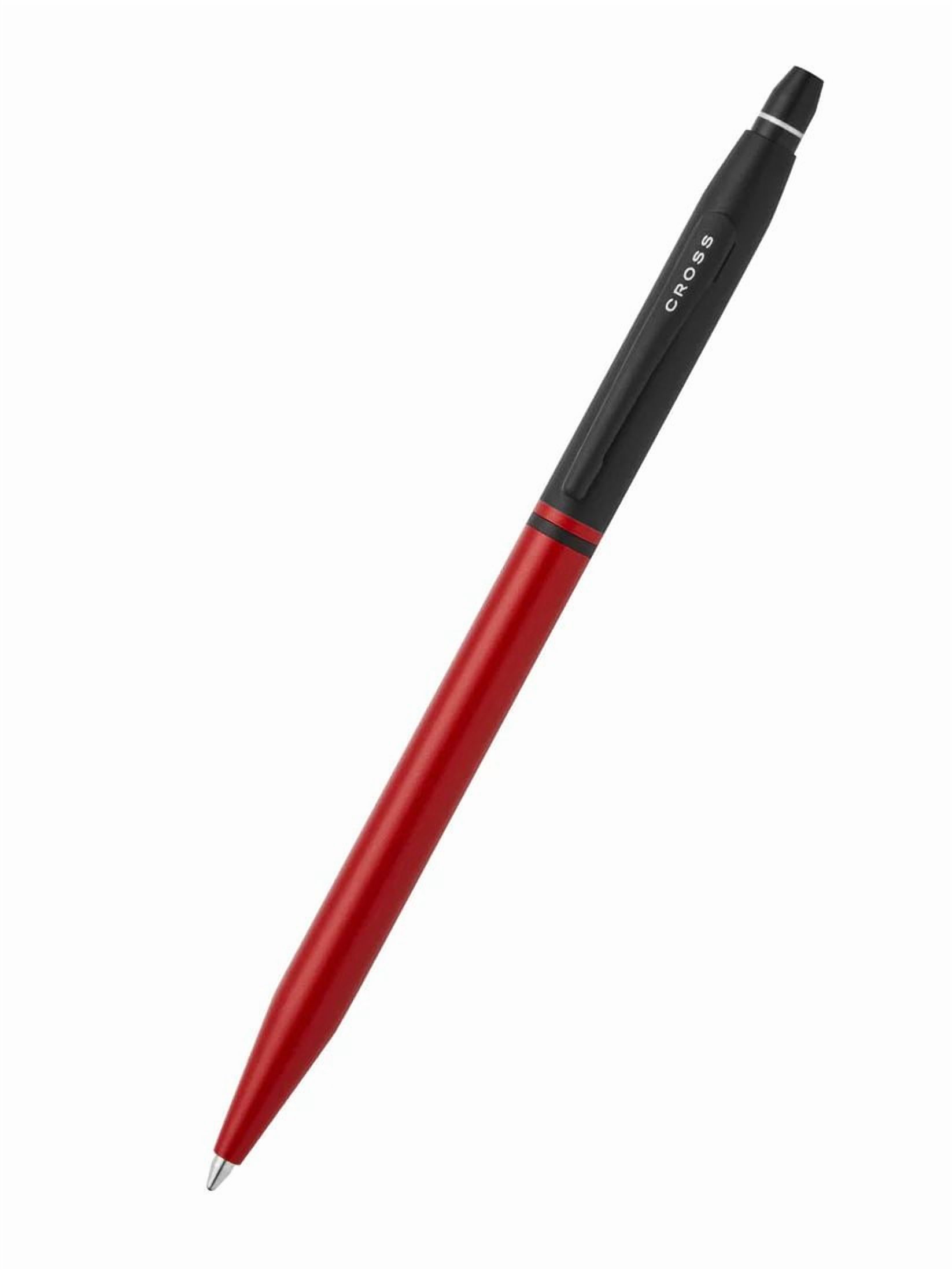 Cross Click™ Tuxedo Satin Metallic Red with Black Appointments Ballpoint Pen