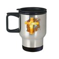 thumbnail image 1 of Cross Coffee Travel Mug - Lion Design - 14 oz Stainless Steel Christian Gift, 1 of 4