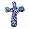 thumbnail image 1 of Cross-Comforting Clay-Purple Chevron (5.5"), 1 of 1