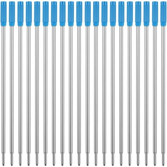 Cross Compatible Ballpoint Pen Refills 20 Pack, 1.0mm Medium Point- Smooth Writing Replaceable German Ink Refill