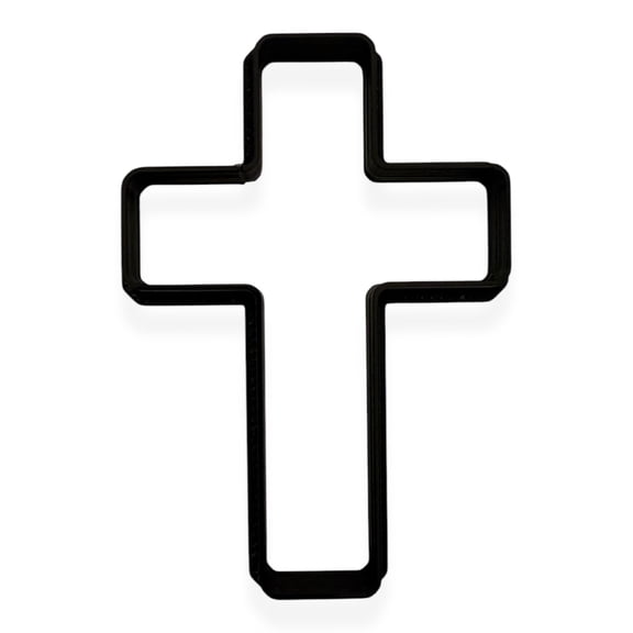 Cross Cookie Cutter with Easy Push Design (4 inch)
