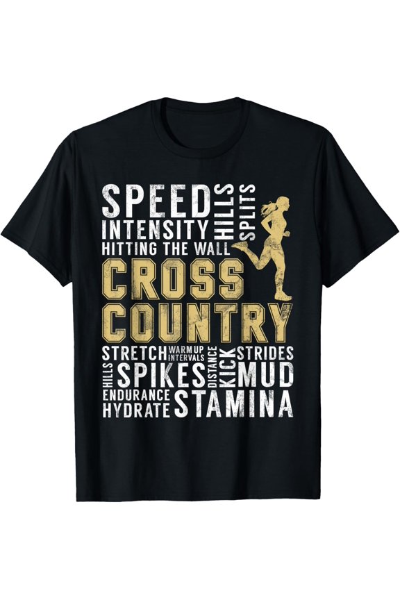 Cross Country Definition Words Gifts XC Runner Running Women T-Shirt
