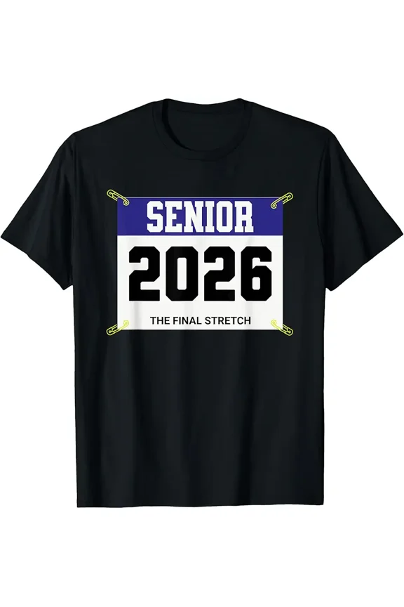 Cross Country Senior 2026 Race Bib T-Shirt