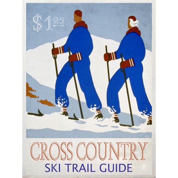 Cross Country Ski Trail Guide Poster Print - GST (24 x 36)