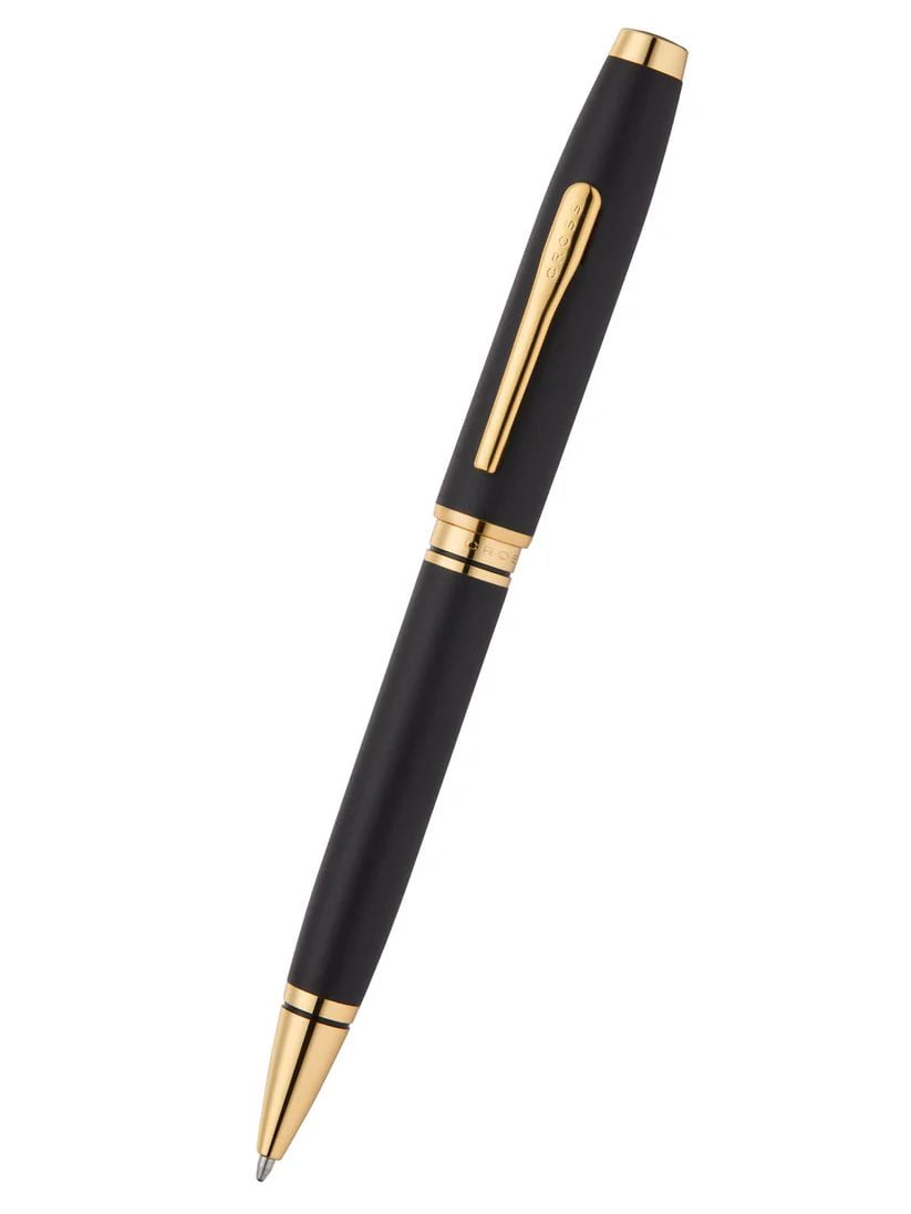 Cross Coventry Matte Black Lacquer with Gold PVD Appointments Ballpoint Pen