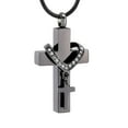 thumbnail image 1 of Cross Cremation Jewelry for Ashes Holder Urn Necklace Lockets for Human Ashes Pet Ashes Pendent for Ashes and Chain, 1 of 7