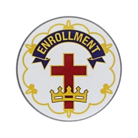 Cross & Crown Sunday School Enrollment Button Pins Pack of 24