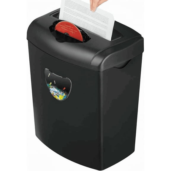 Cross Cut Paper Shredder, 12-Sheet Capacity, 5.55-Gallon Basket, P-4 Security, Shreds Paper Cards CDs Staples Clips, Jam Proof, Medium