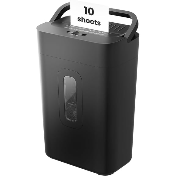 Cross Cut Paper Shredder, 5.55 Gallon Heavy Duty Shredder for Home Office, P-4 High Security Shredders for Paper/Credit Card/Mail/Staples/Clips, Portable Handle Design