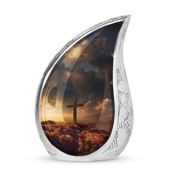 Cross Decorative Urns, Drop Urn For Ashes For Women, Small Urns For Human Ashes Keepsake, Funeral Urn For Ashes Adult Male, Mini Urn For Ashes For Women, Cremation Urns, Miniature Urns 3inch 1Pcs