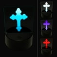 thumbnail image 1 of Cross Doodle Christian LED Night Light Sign 3D Illusion Desk Nightstand Lamp, 1 of 6