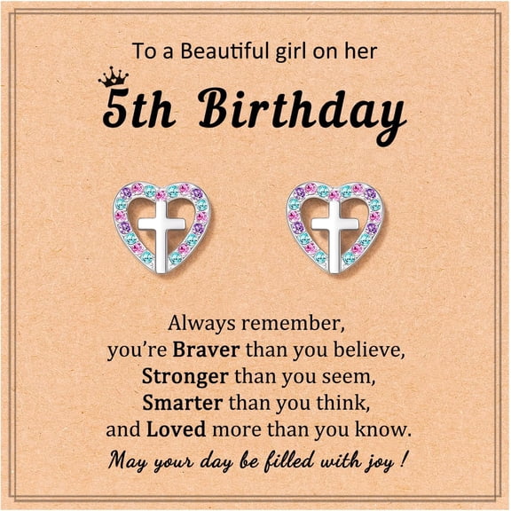 Cross Earrings Communion Baptism Gifts Christening Baptism Decorations Favors for daughter